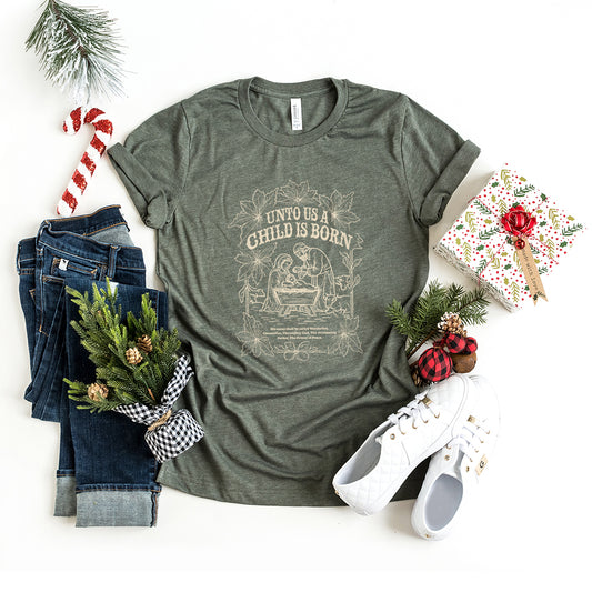 Nativity Scripture Verse | Short Sleeve Crew Neck