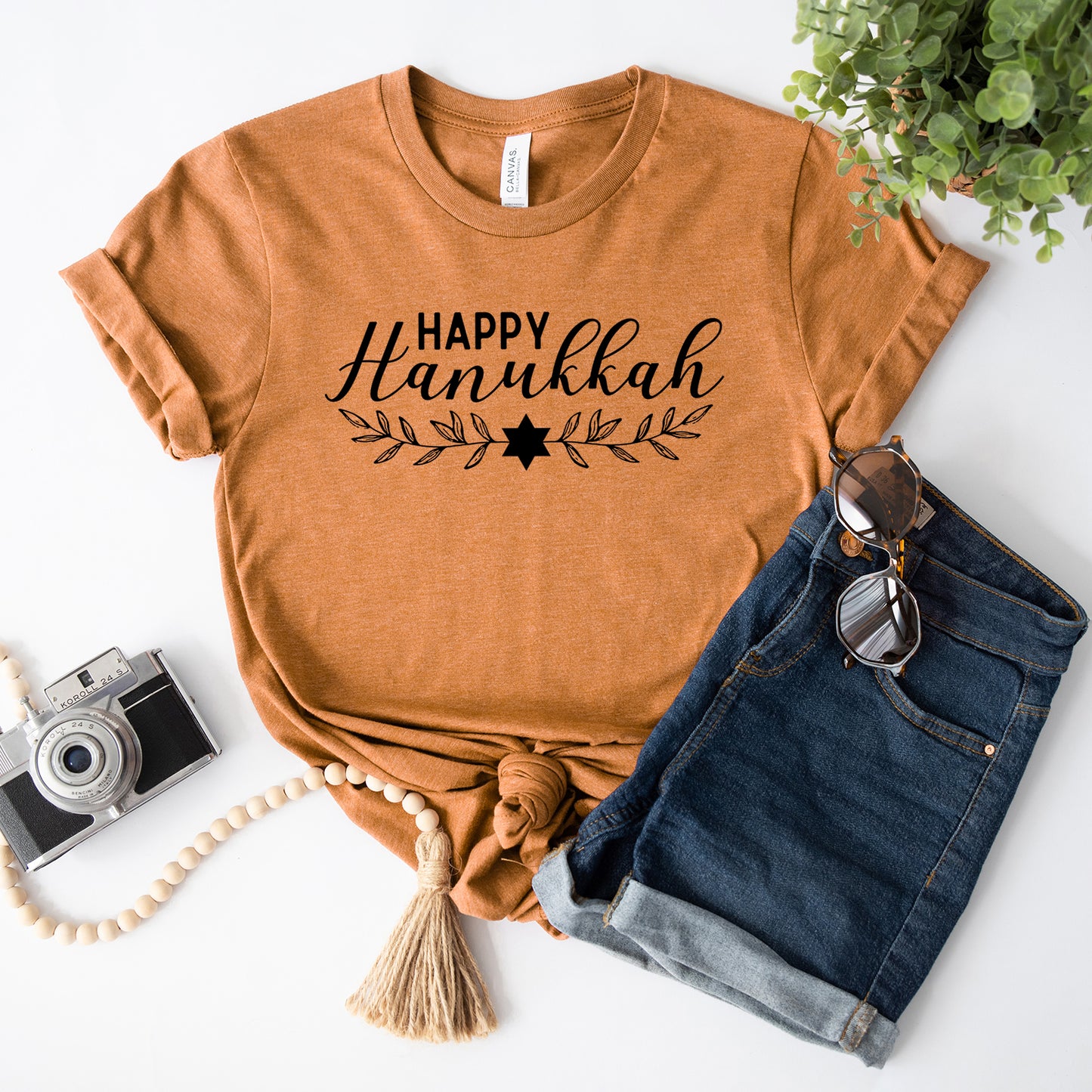 Happy Hanukkah | Short Sleeve Crew Neck