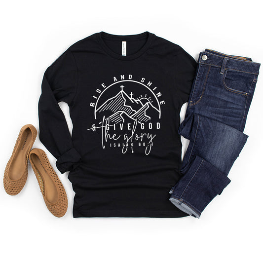 Give God The Glory | Long Sleeve Crew Neck