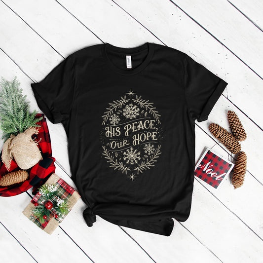 His Peace Snowflake | Short Sleeve Crew Neck