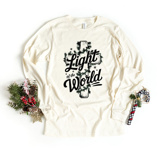 Light Of The World Cross | Long Sleeve Crew Neck