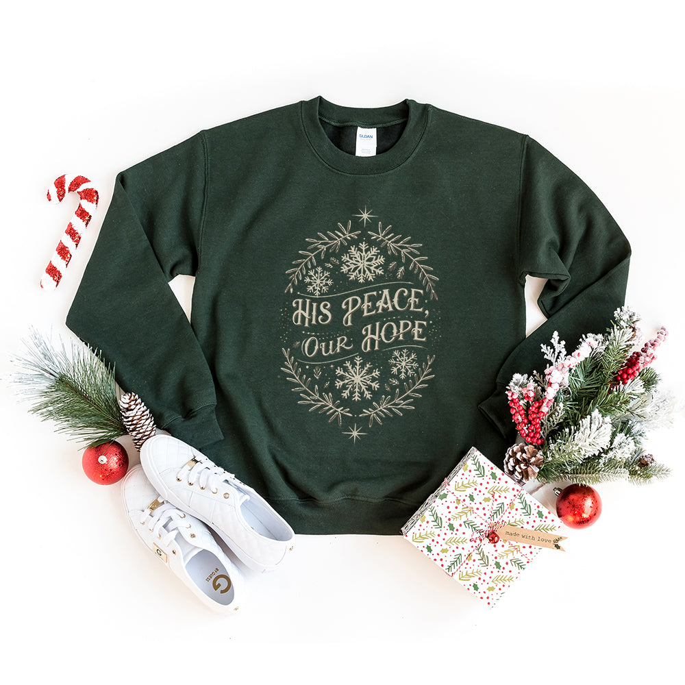 His Peace Snowflake | Graphic Sweatshirt