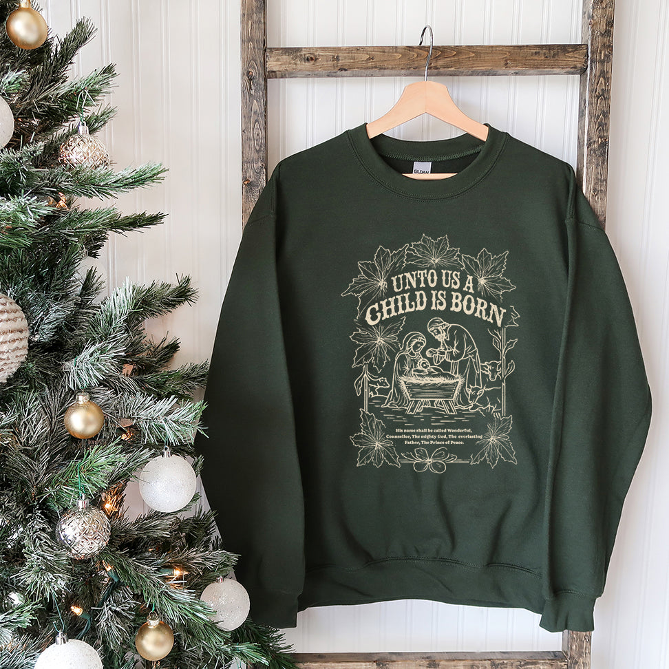 Nativity Scripture Verse | Graphic Sweatshirt