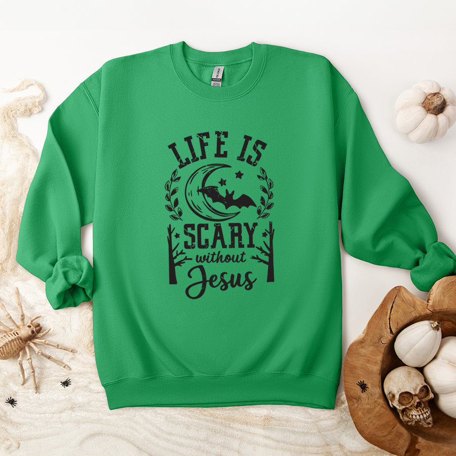 Scary Without Jesus | Graphic Sweatshirt