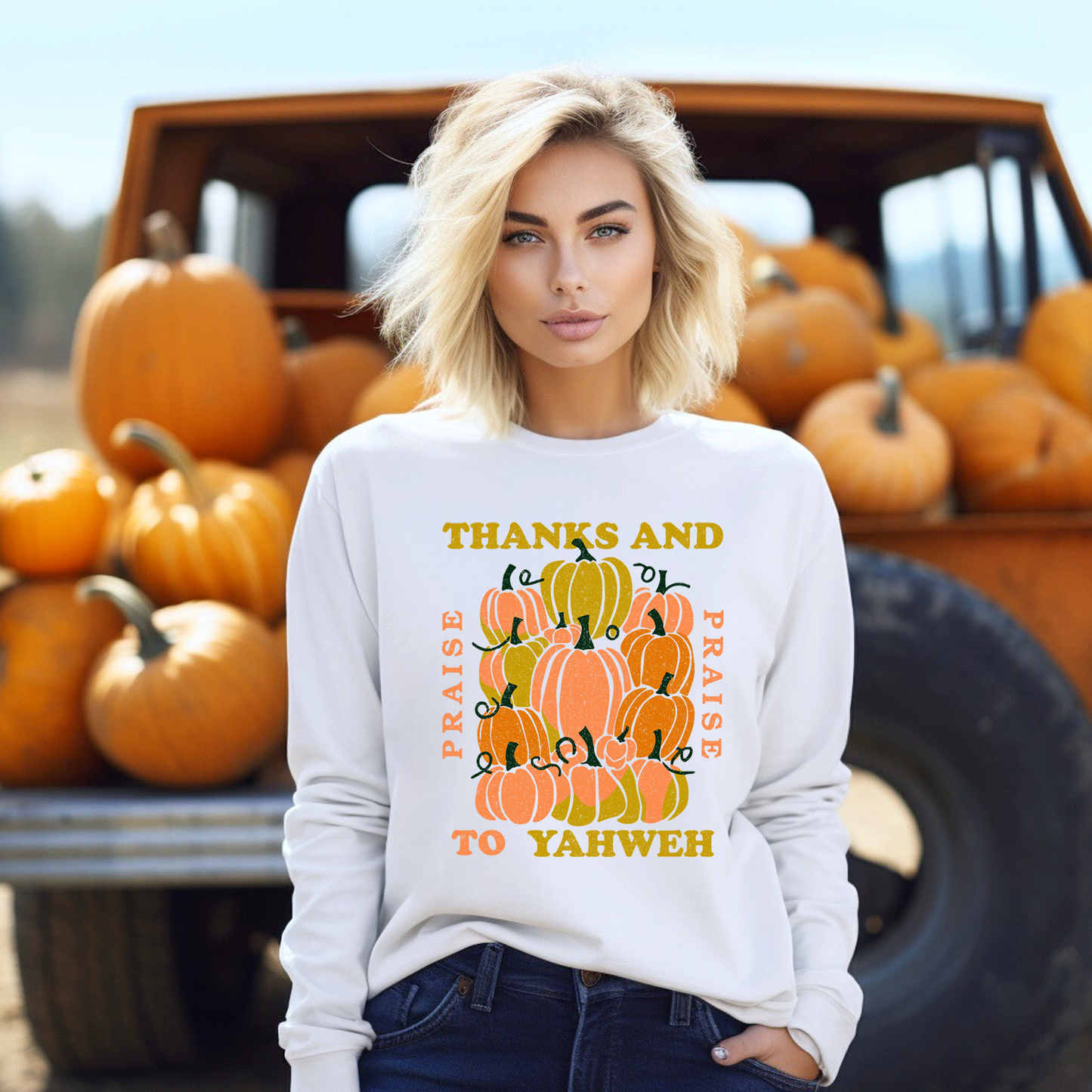 Thanks To Yahweh | Long Sleeve Crew Neck