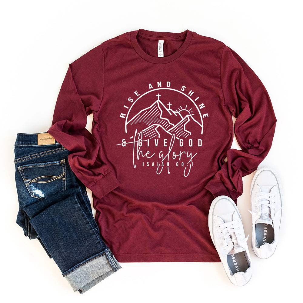 Give God The Glory | Long Sleeve Crew Neck