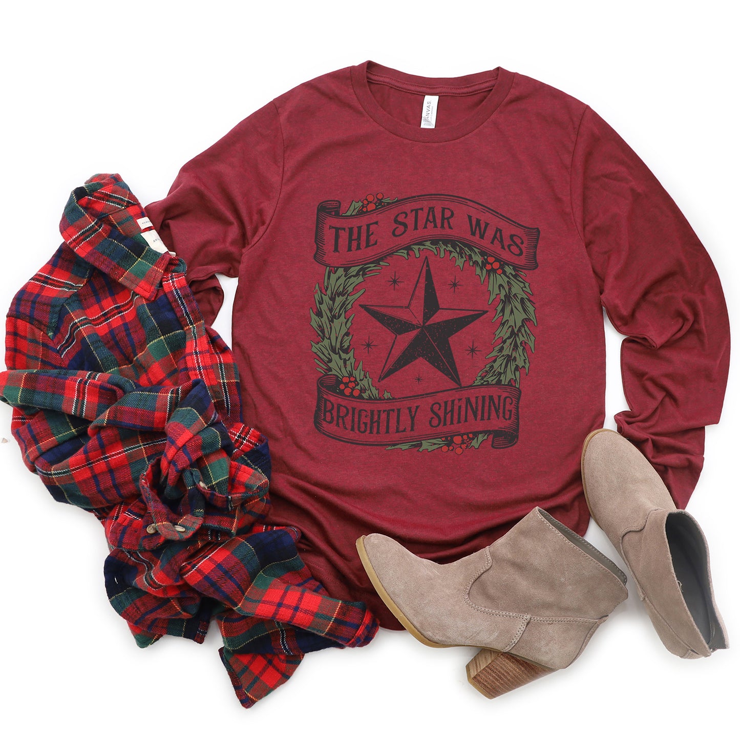 Star Brightly Shining | Long Sleeve Crew Neck