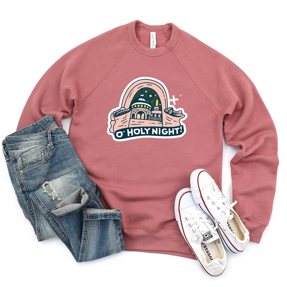 Pink Holy Night | Bella Canvas Sweatshirt