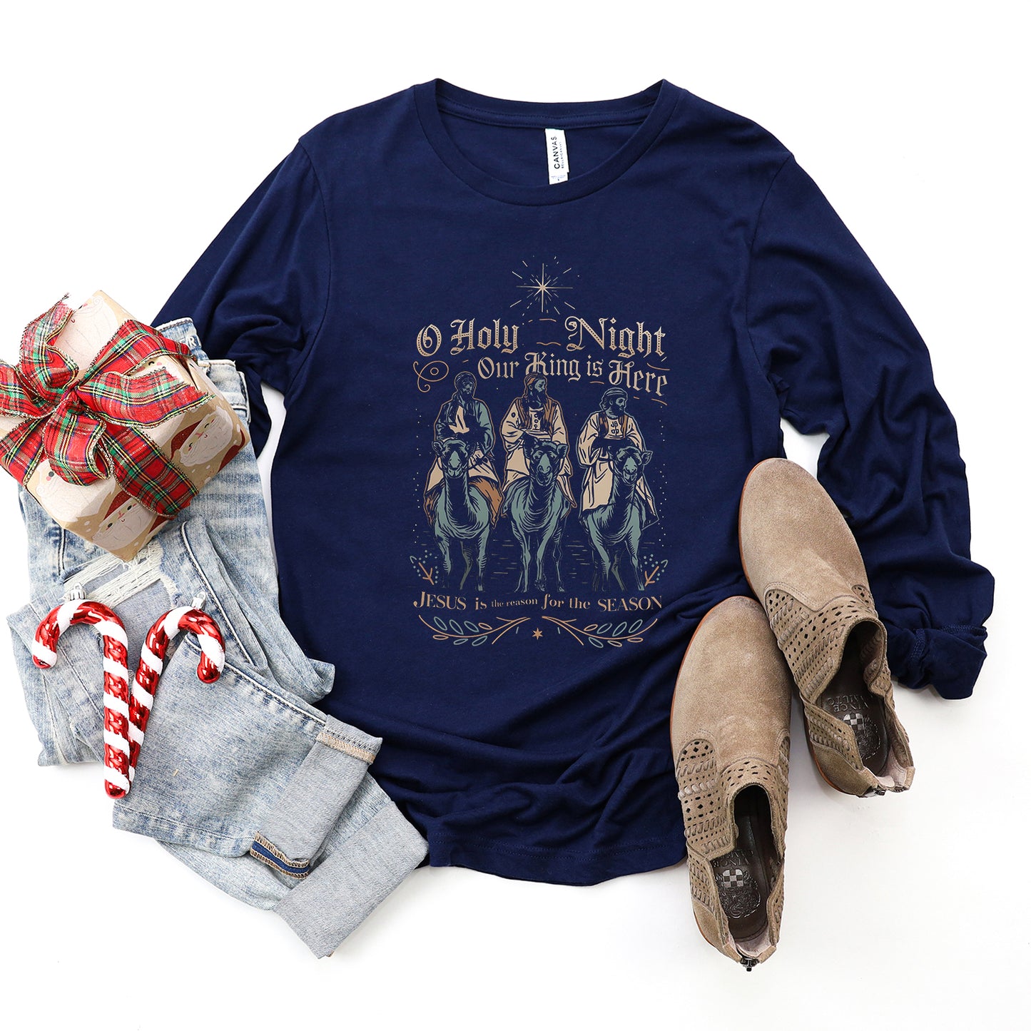 Holy Night Wisemen | Long Sleeve Crew Neck