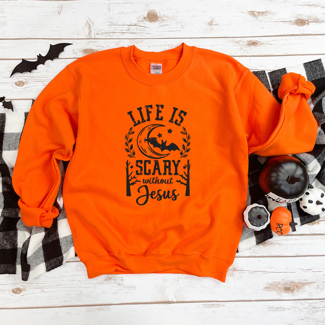 Scary Without Jesus | Graphic Sweatshirt