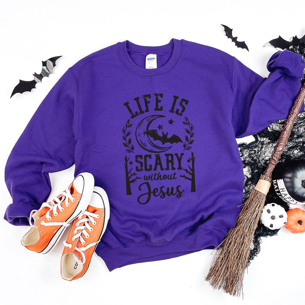 Scary Without Jesus | Graphic Sweatshirt