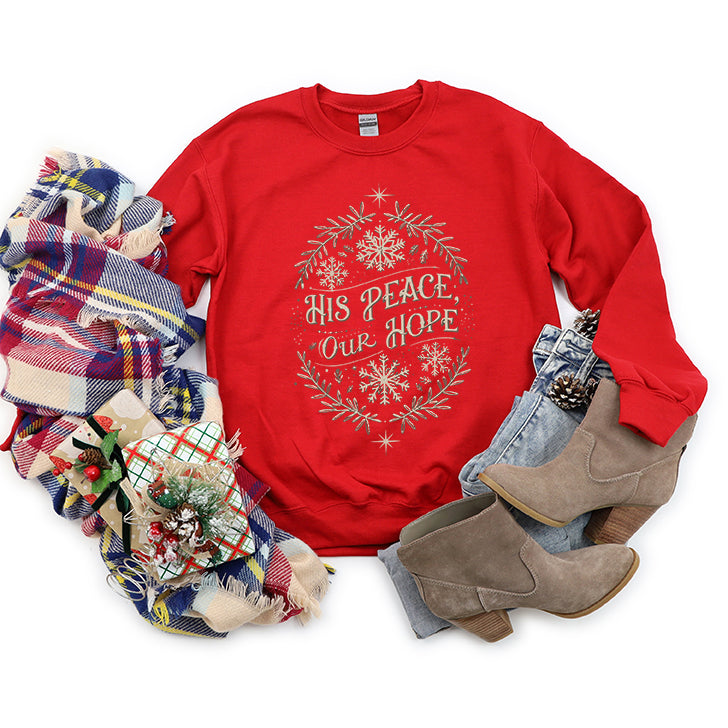 His Peace Snowflake | Graphic Sweatshirt