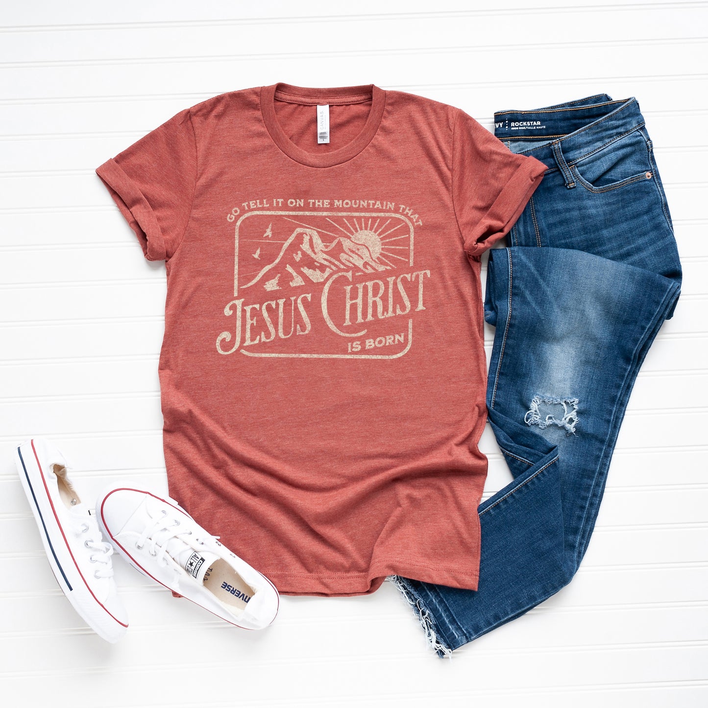 Go Tell It On The Mountain | Short Sleeve Crew Neck