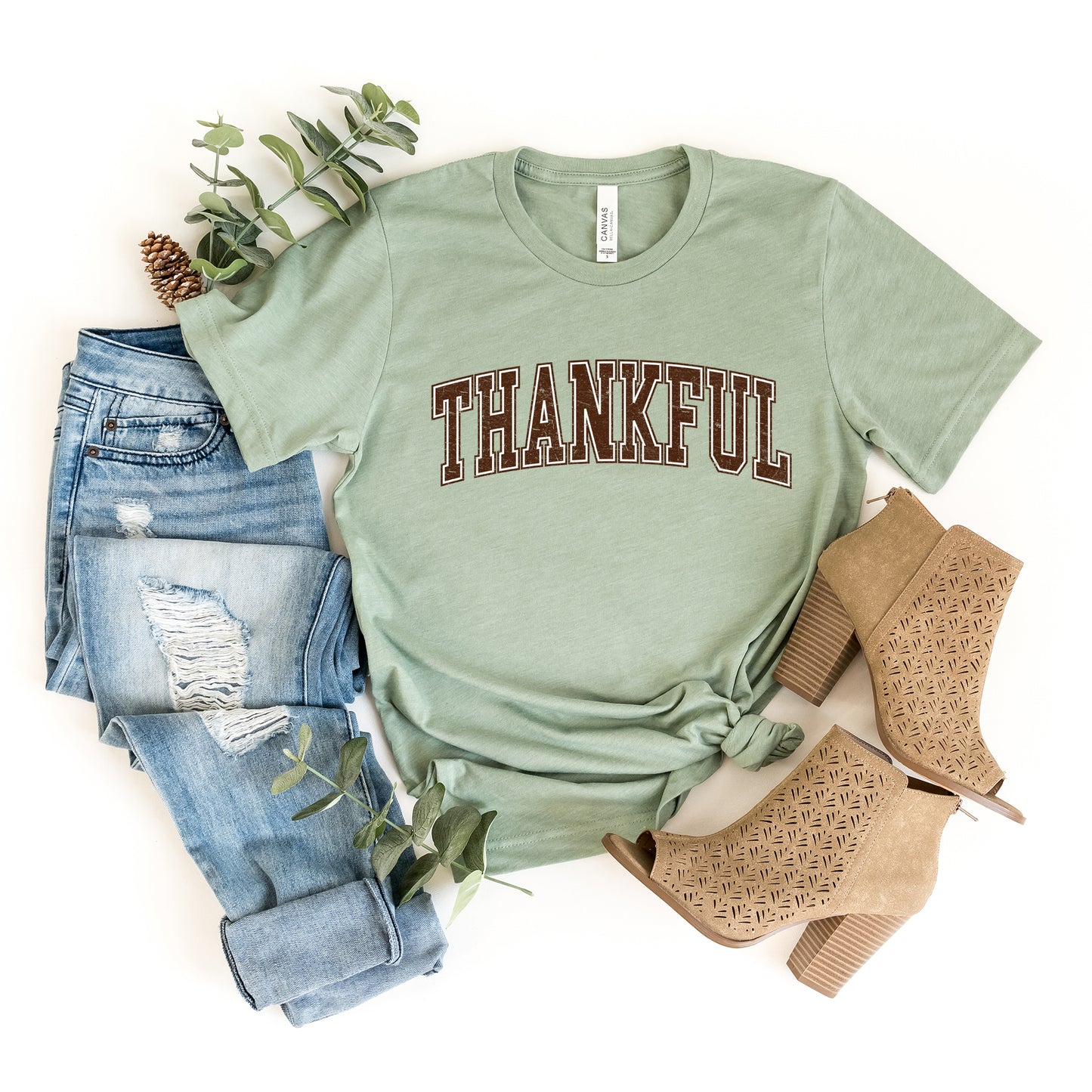 Thankful Grunge | Short Sleeve Crew Neck