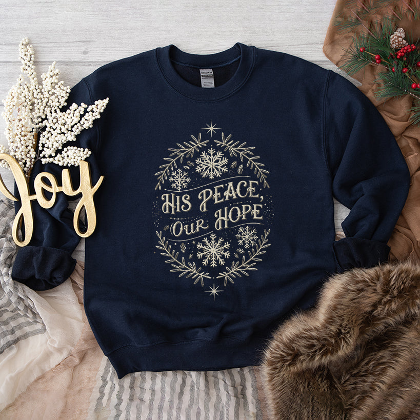 His Peace Snowflake | Graphic Sweatshirt