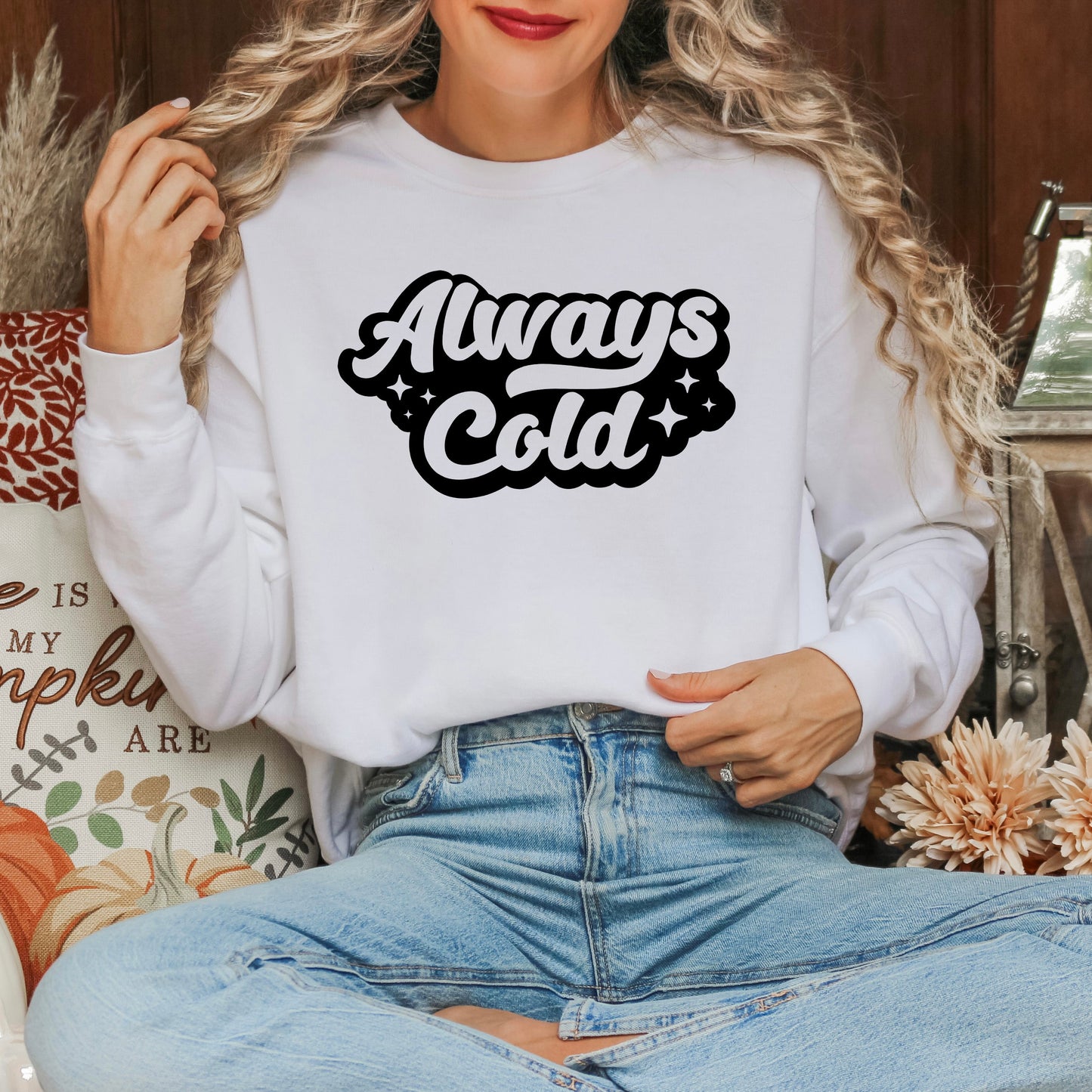 Always Cold Retro | Garment Dyed Sweatshirt