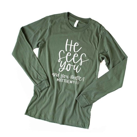 He Sees You | Long Sleeve Crew Neck