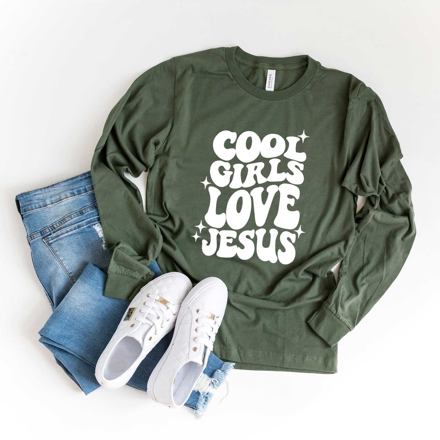 Cool Girls Love Jesus | Long Sleeve Crew Neck