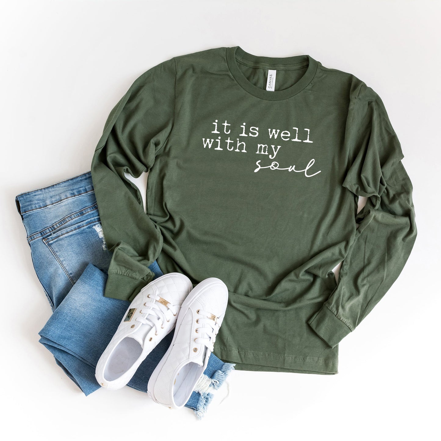 It Is Well With My Soul | Long Sleeve Crew Neck