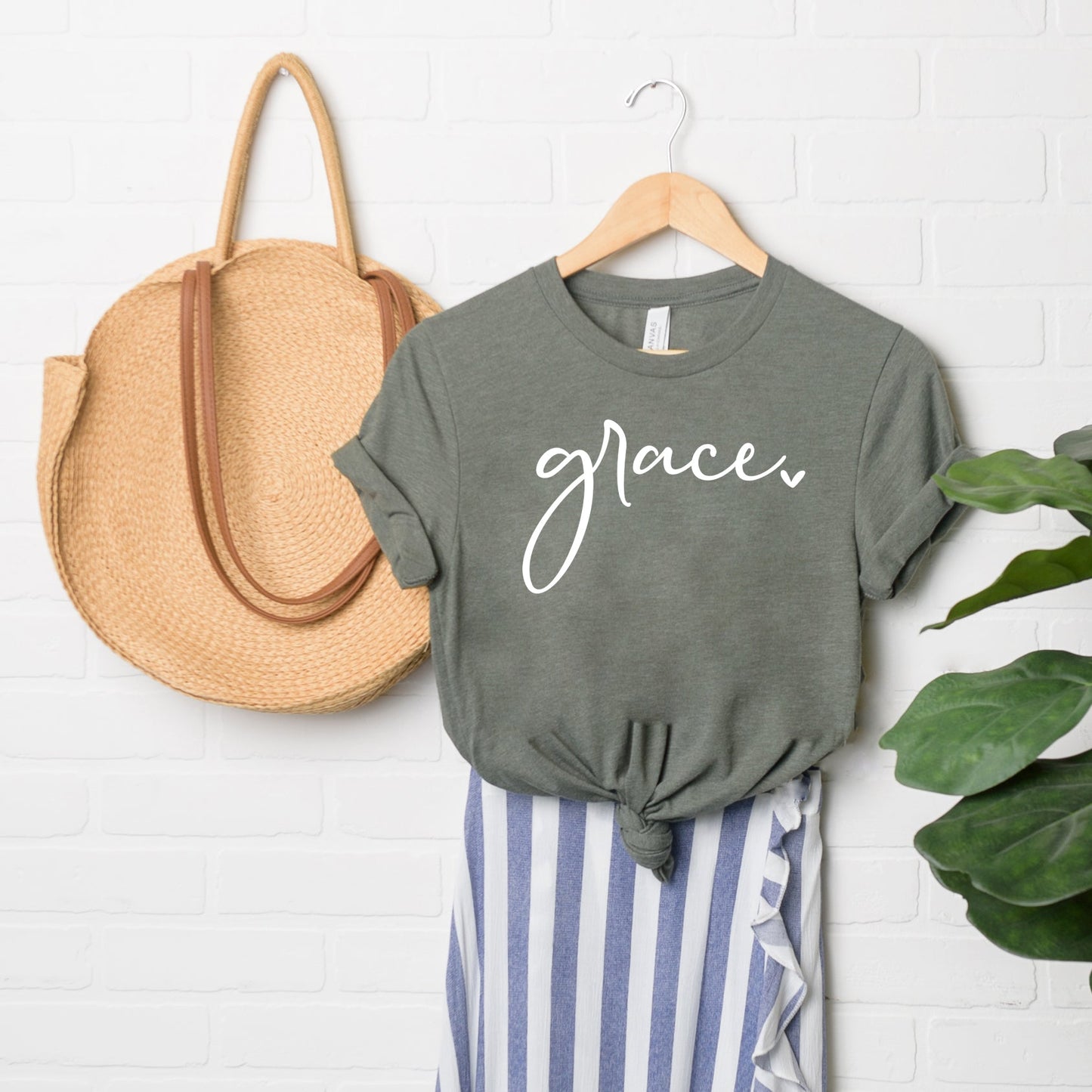 Grace Heart | Short Sleeve Crew Neck