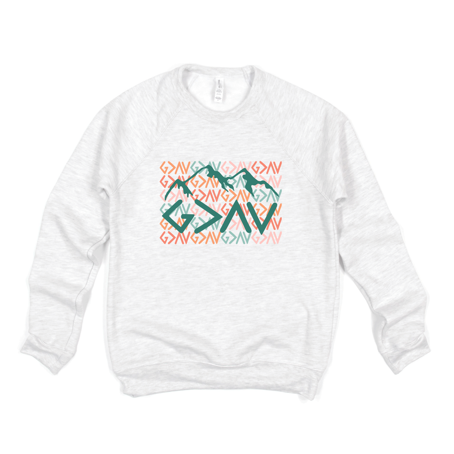 God Is Greater Mountains | Bella Canvas Premium Sweatshirt