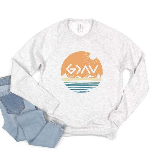 God Is Greater Sunset | Bella Canvas Premium Sweatshirt