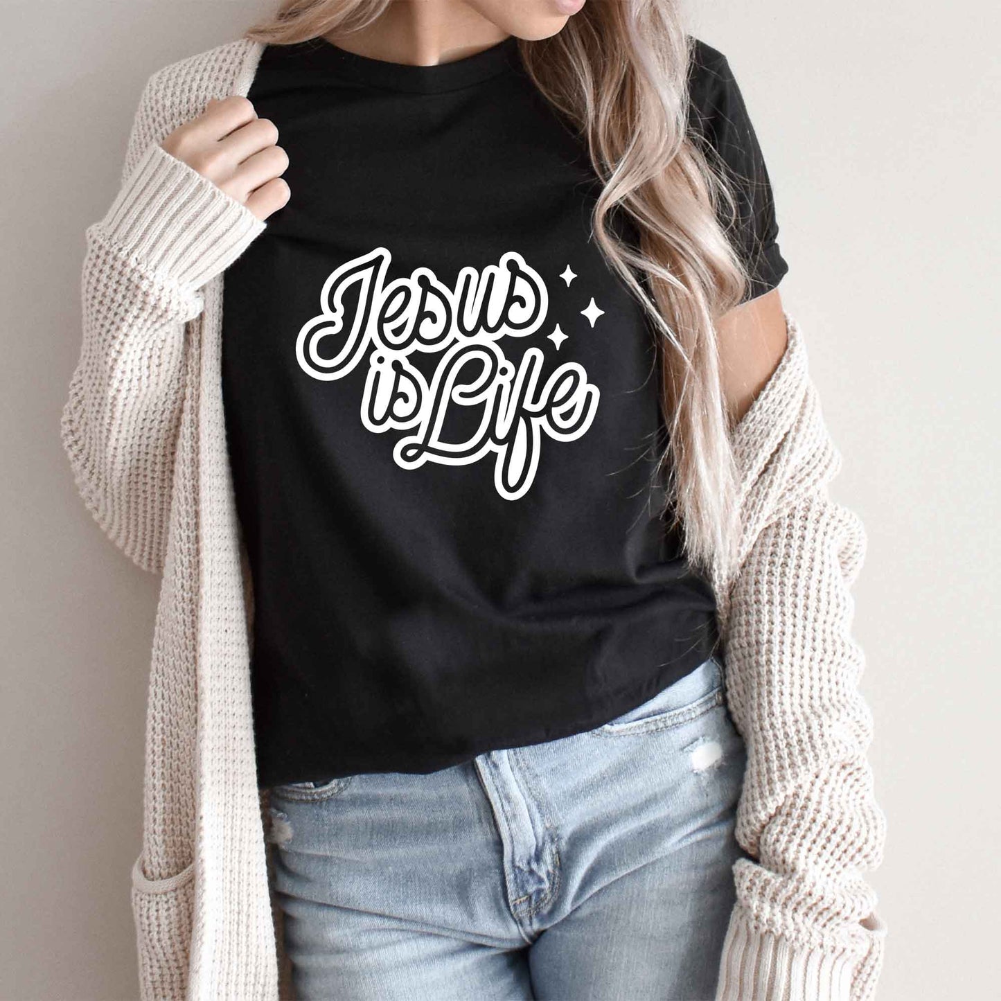 Jesus Is Life | Short Sleeve Crew Neck