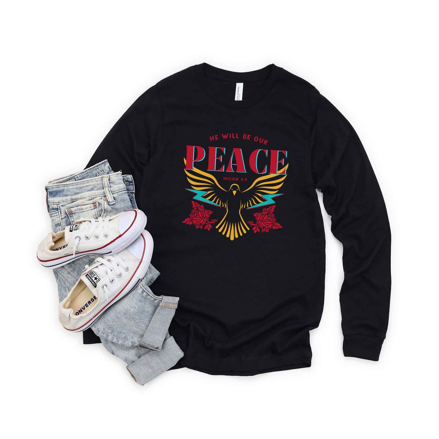 He Will Be Our Peace | Long Sleeve Crew Neck