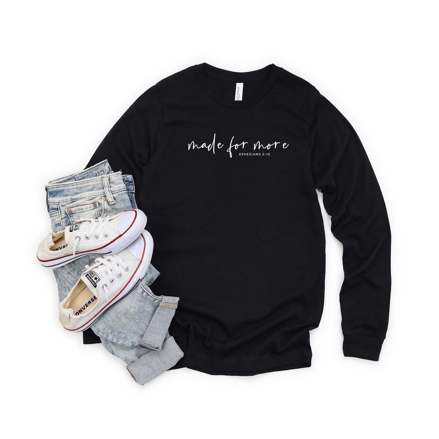 Made For More Scripture | Long Sleeve Crew Neck