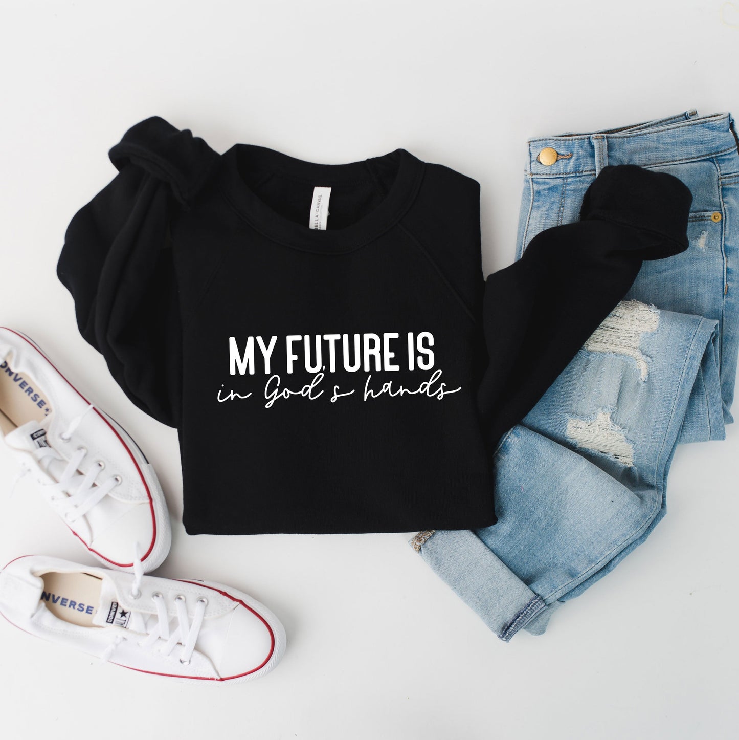 Future Is In God's Hands | Bella Canvas Premium Sweatshirt