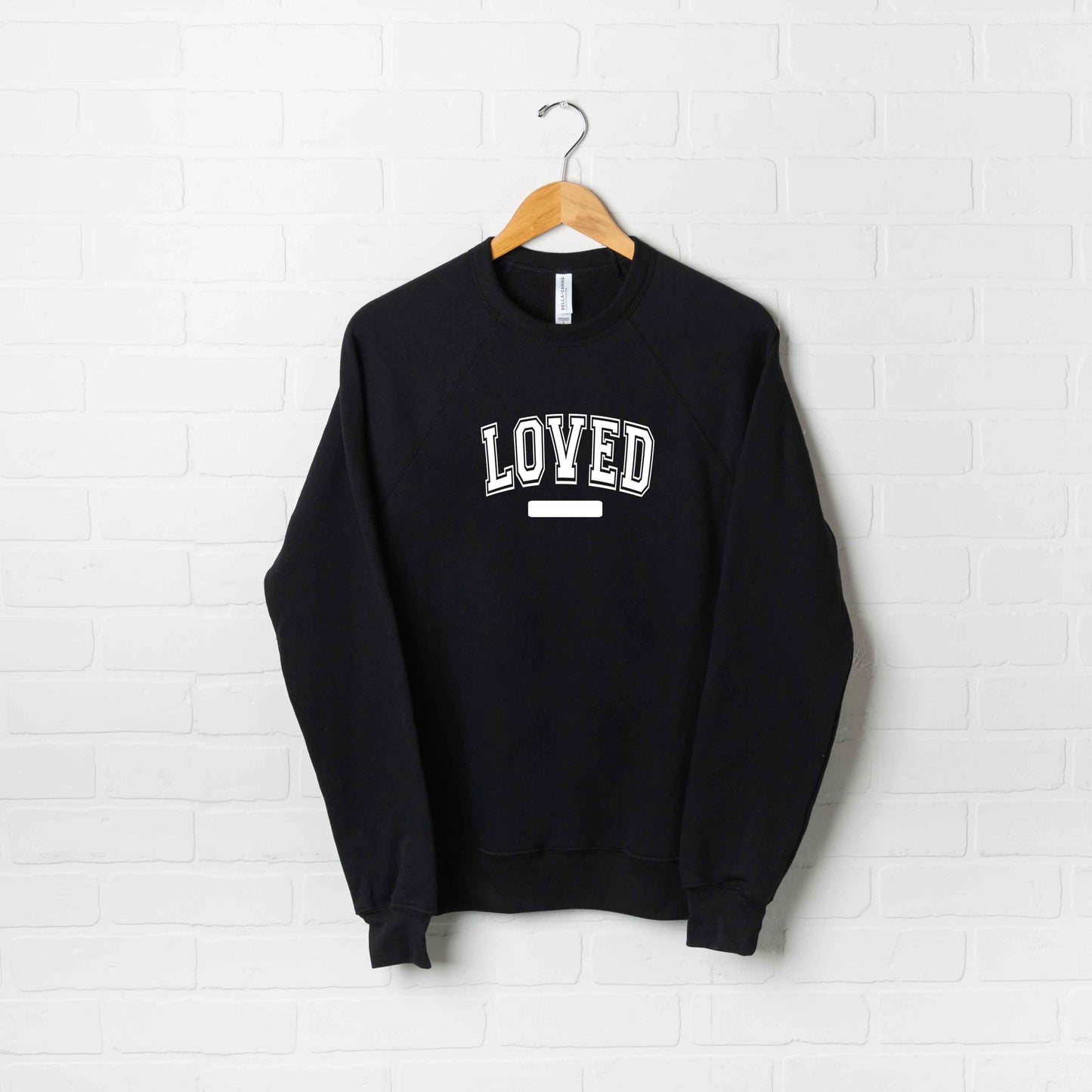 Loved Varsity | Bella Canvas Premium Sweatshirt