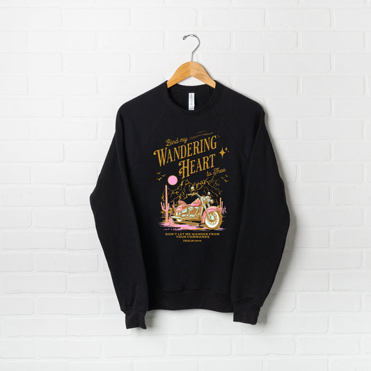 Bind My Wandering Heart Motorcycle | Bella Canvas Sweatshirt