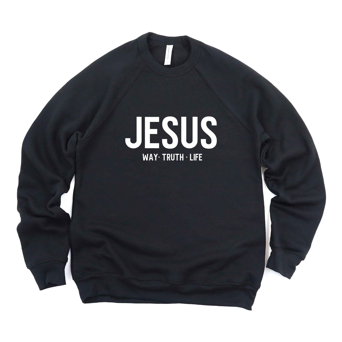 Jesus Way Truth Life | Bella Canvas Premium Sweatshirt