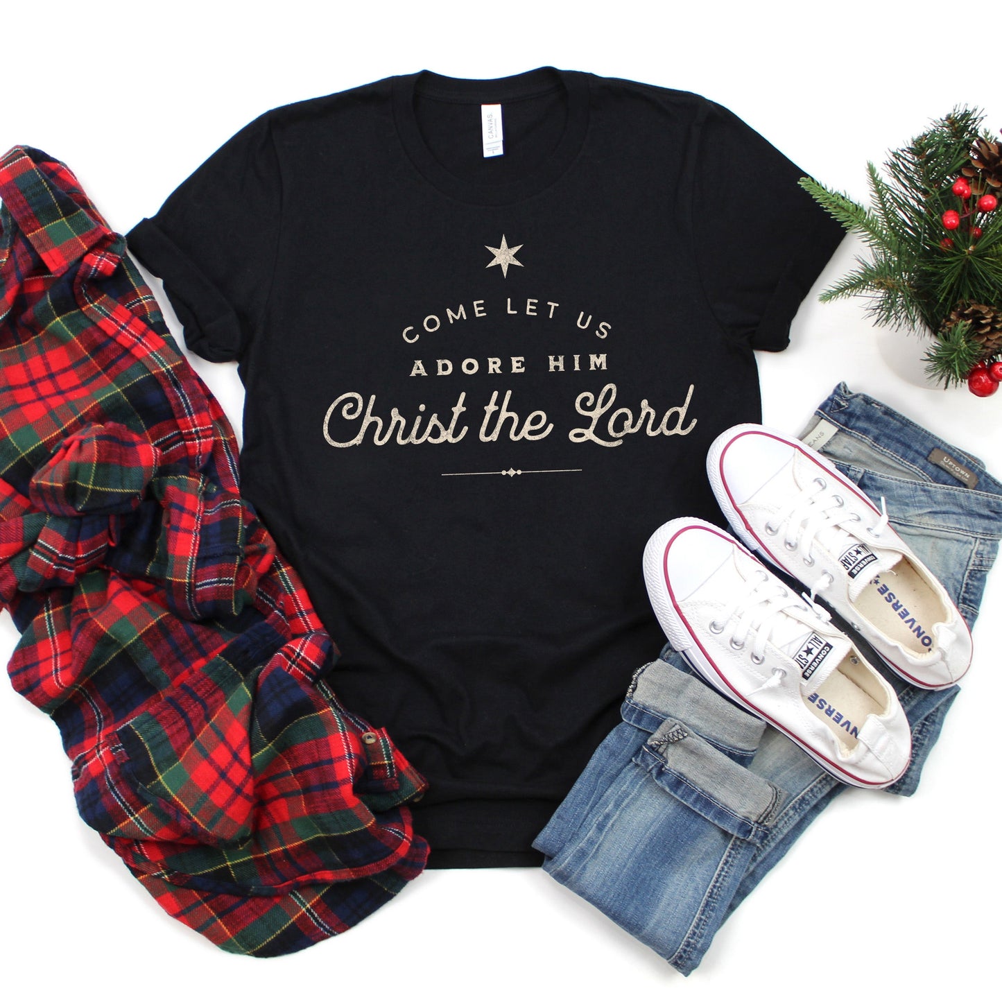 Let Us Adore Him |  Short Sleeve Crew Neck