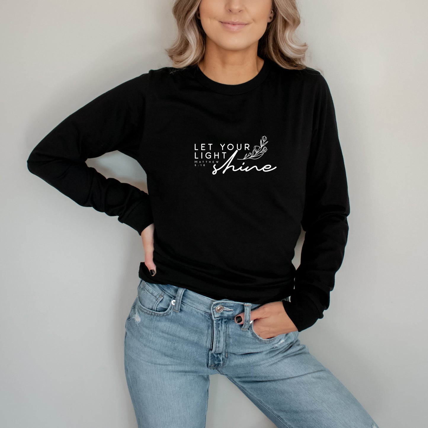 Let Your Light Shine | Long Sleeve Crew Neck