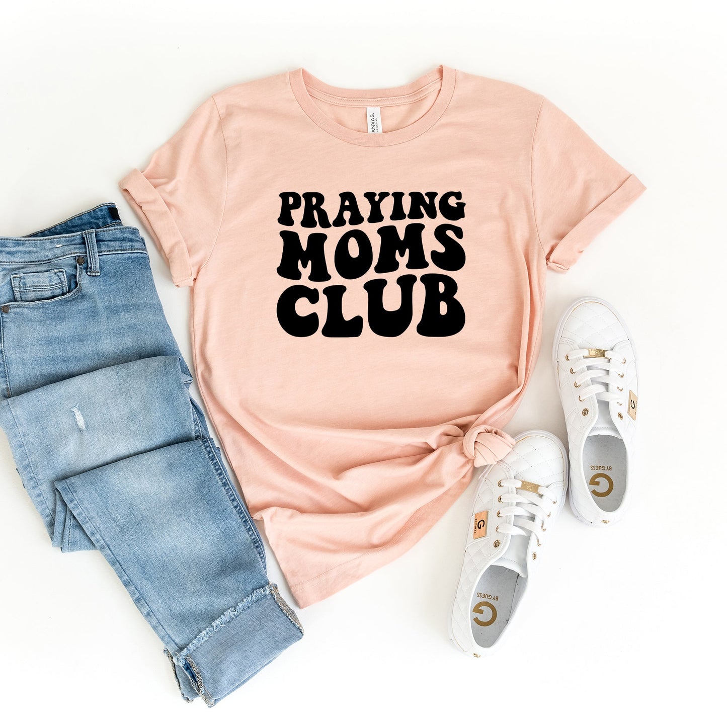 Praying Moms Club | Short Sleeve Crew Neck