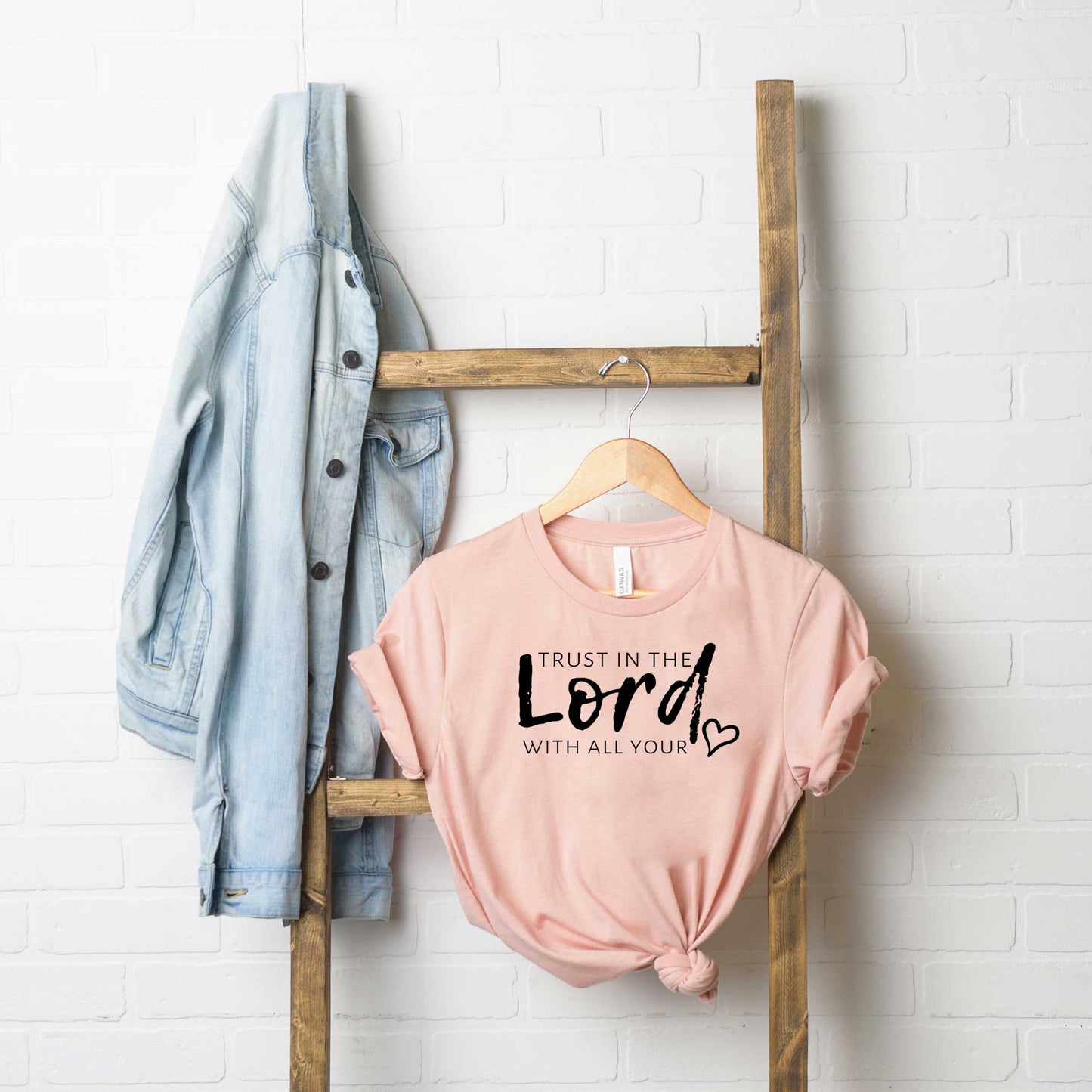 Trust In The Lord With All Your Heart | Short Sleeve Crew Neck