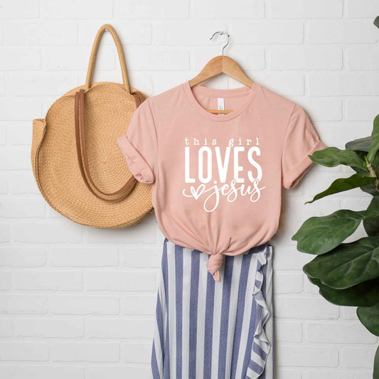 This Girl Loves Jesus | Short Sleeve Crew Neck