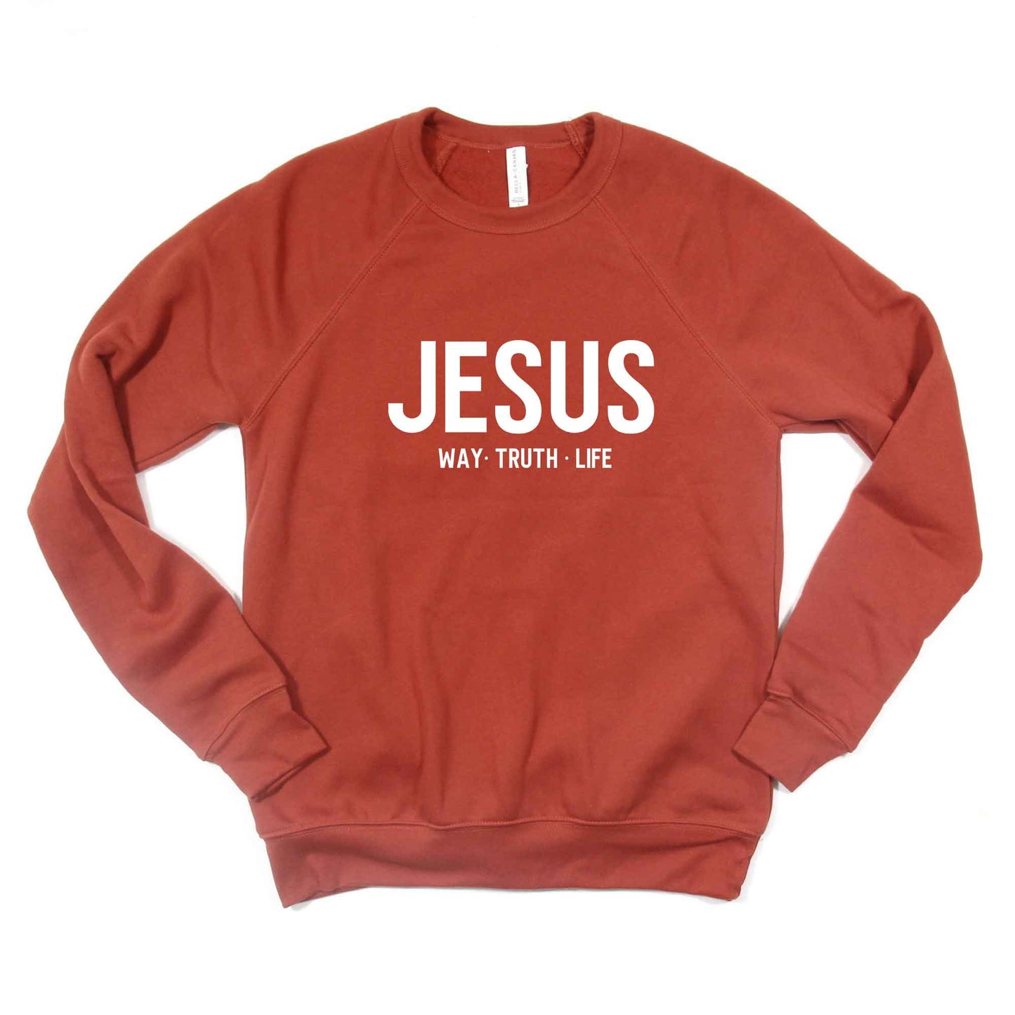 Jesus Way Truth Life | Bella Canvas Premium Sweatshirt