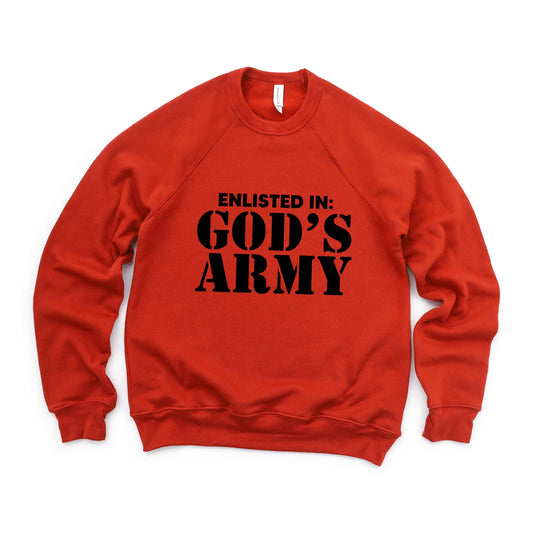 Enlist In God's Army | Bella Canvas Premium Sweatshirt