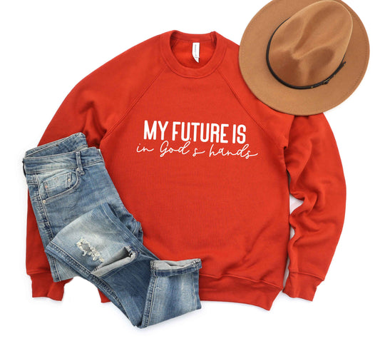 Future Is In God's Hands | Bella Canvas Premium Sweatshirt