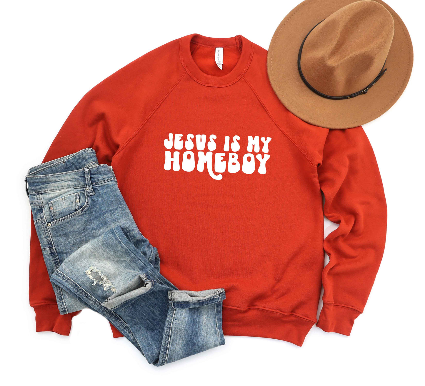 Jesus Is My Homeboy | Bella Canvas Premium Sweatshirt