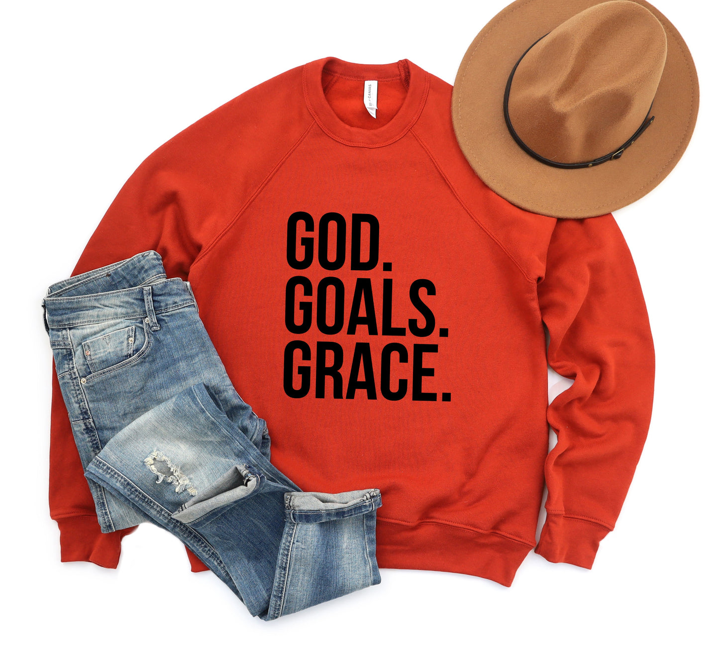 God Goals Grace | Bella Canvas Premium Sweatshirt