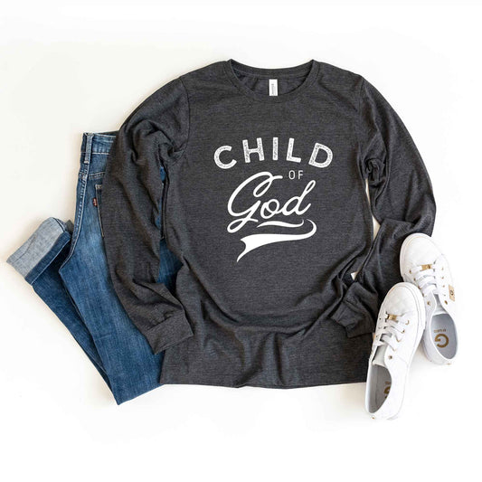 Child Of God Distressed | Long Sleeve Crew Neck