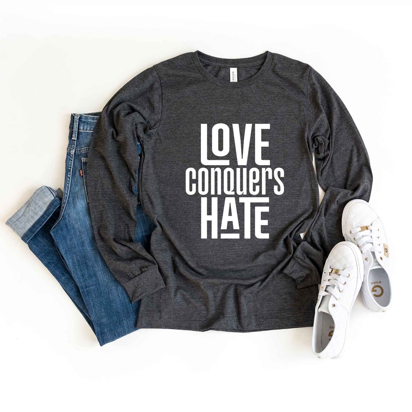 Love Conquers Hate | Long Sleeve Crew Neck