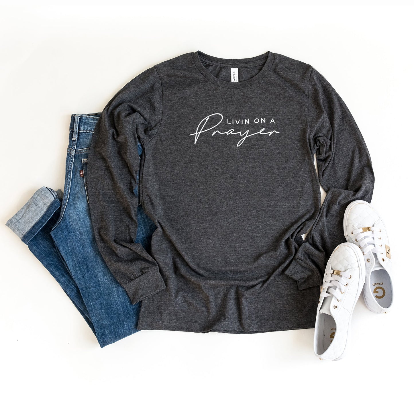 Livin On A Prayer | Long Sleeve Crew Neck