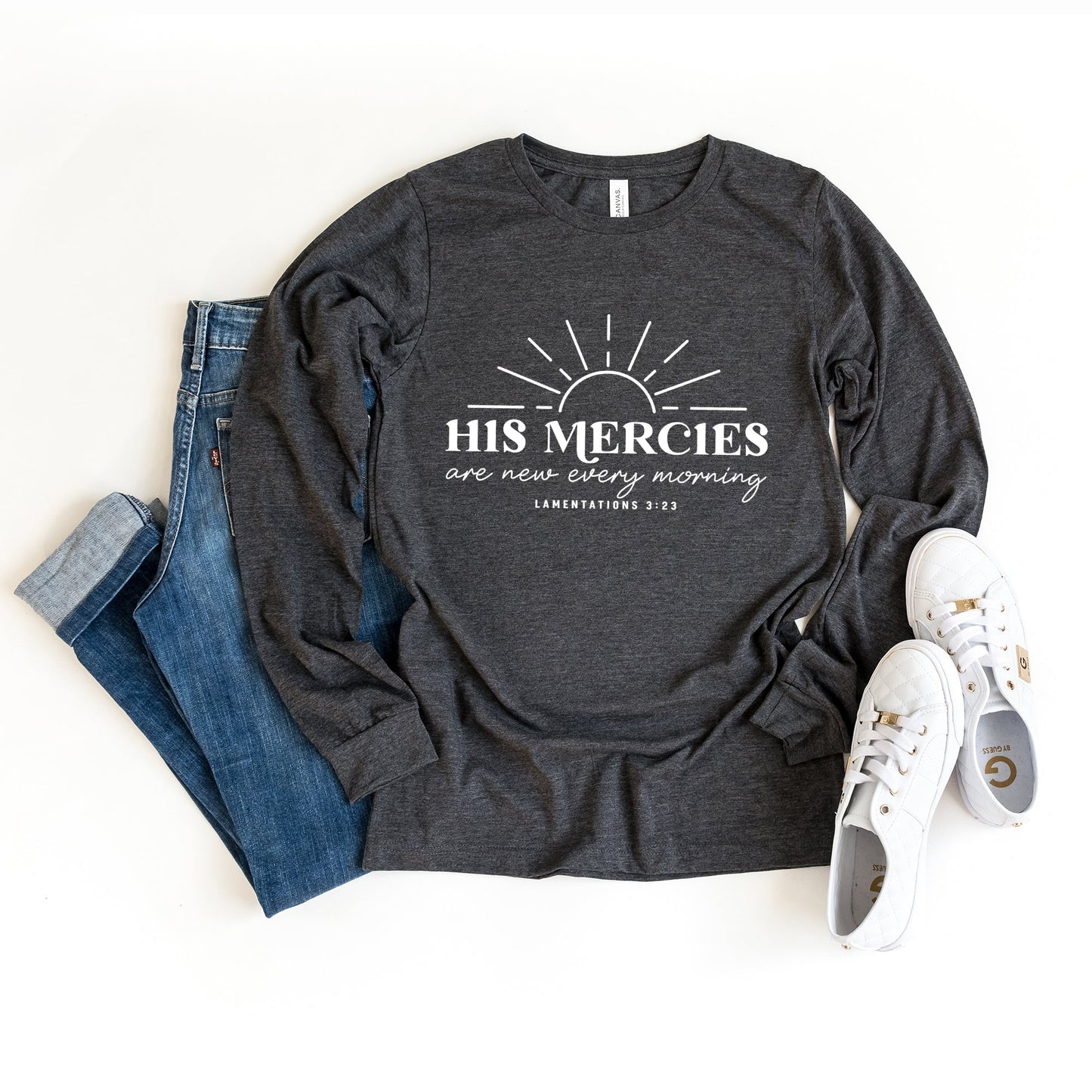 His Mercies | Long Sleeve Crew Neck