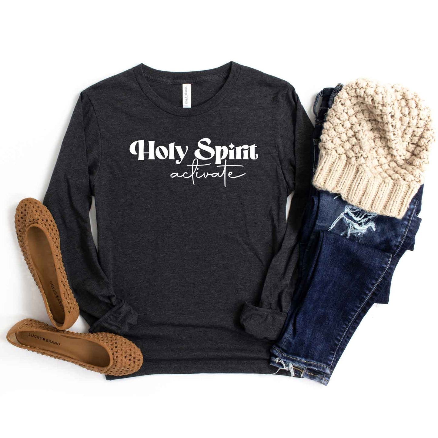 Holy Spirit Activate Star | Long Sleeve Crew Neck