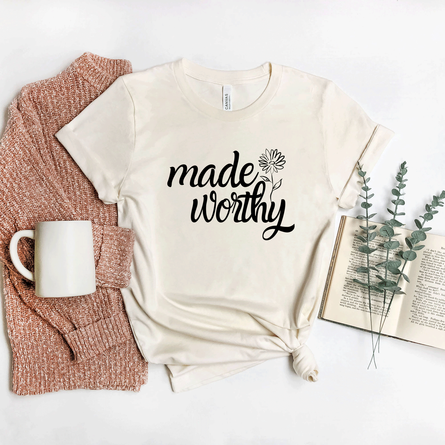 Made Worthy Flower | Short Sleeve Crew Neck