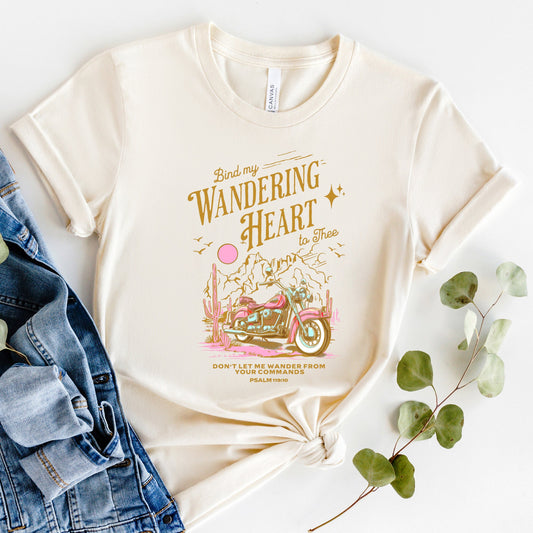 Bind My Wandering Heart Motorcycle | Short Sleeve Crewneck